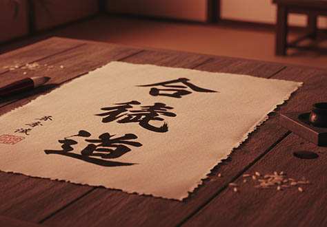 niños pracicando aikido