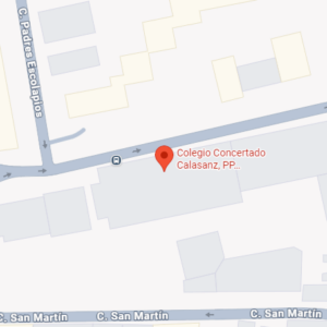 Plano de situación del Colegio Calasanz
